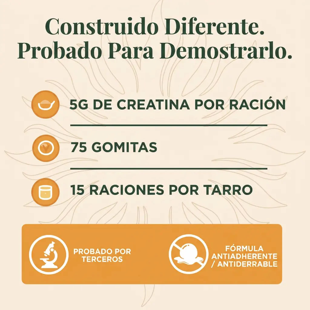 GOMITAS DE CREATINA + ENVÍO GRATIS